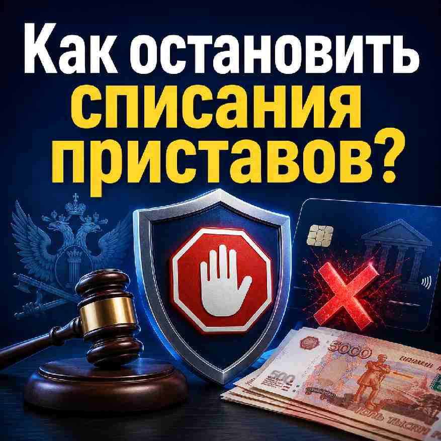 Как остановить списания приставов с карты и защитить деньги от удержаний