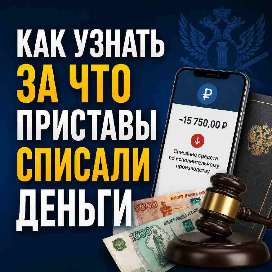 Как узнать за что приставы списали деньги с карты по исполнительному производству