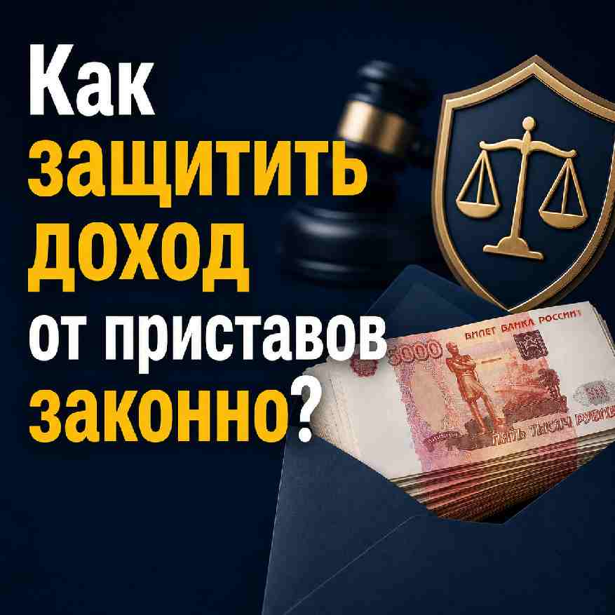 Как скрыть доход от приставов
