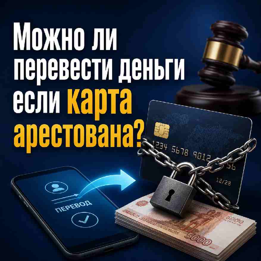 Можно ли перевести деньги если банковская карта арестована судебными приставами
