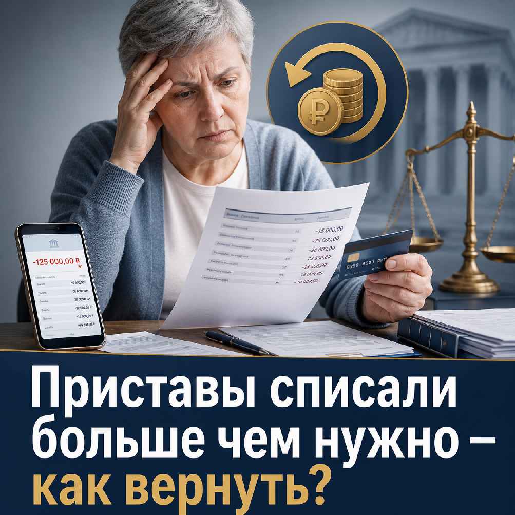 Приставы списали больше чем нужно как вернуть