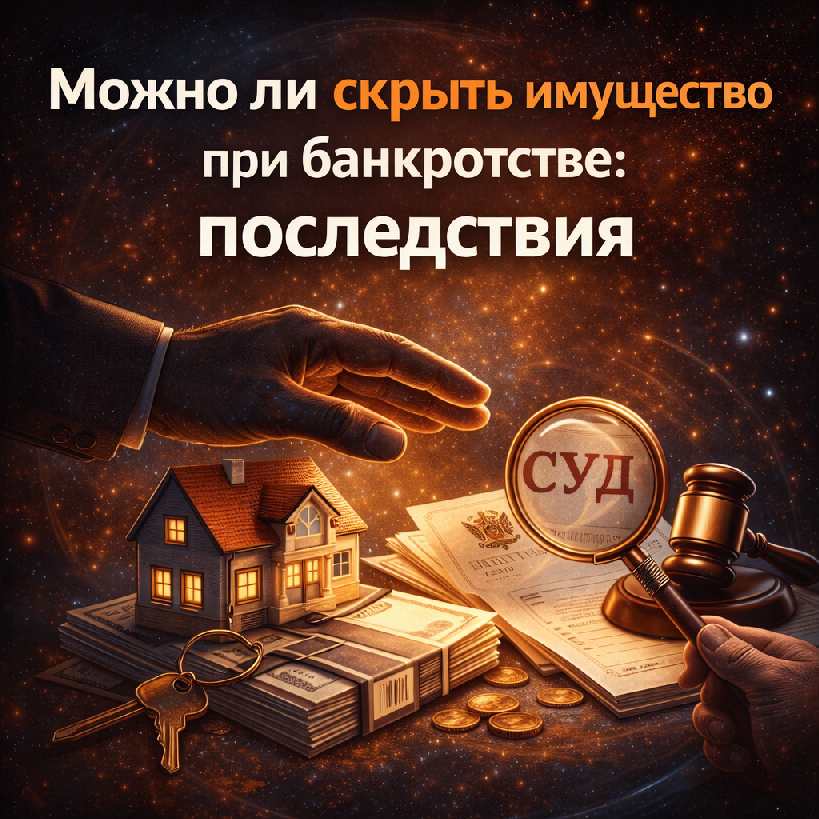 Можно ли скрыть имущество при банкротстве и какие последствия
