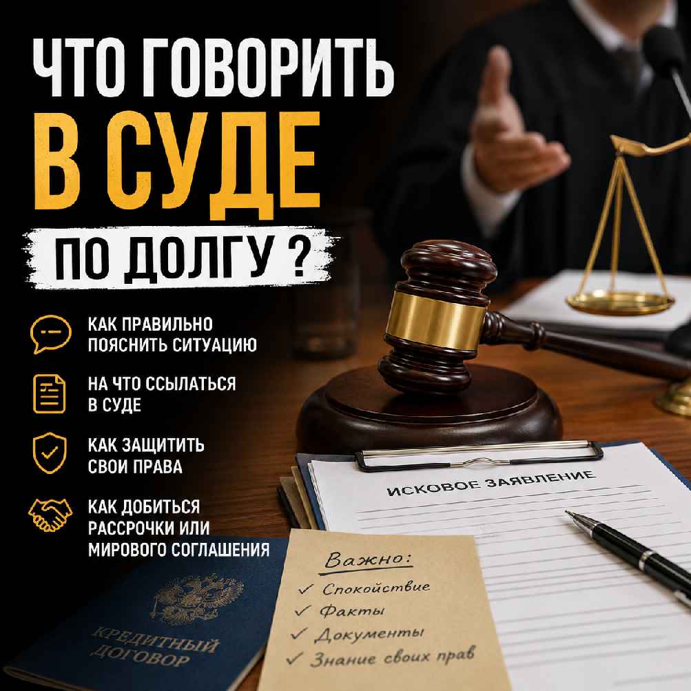 Что говорить в суде по долгу — как объяснить ситуацию, защитить свои права и попросить рассрочку платежа